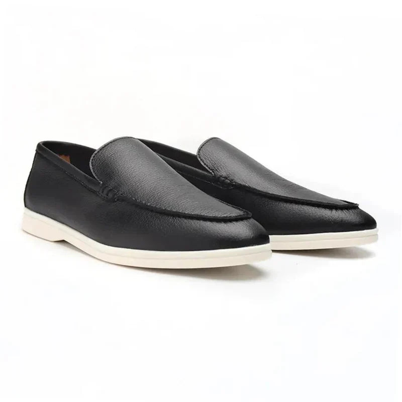 Mocassins en cuir de vachette