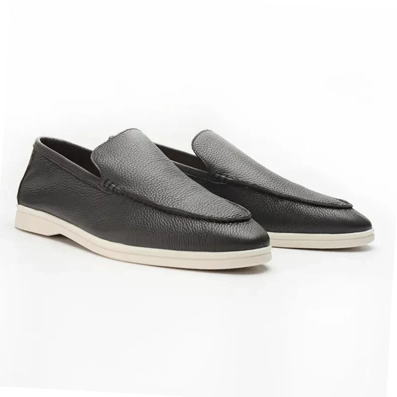 Mocassins en cuir de vachette