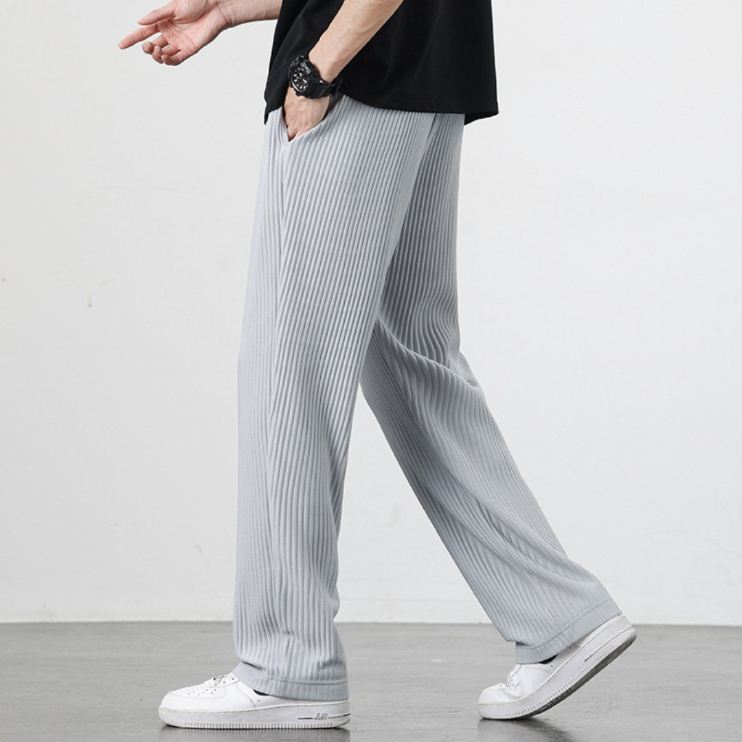 Pantalon en coton côtelé