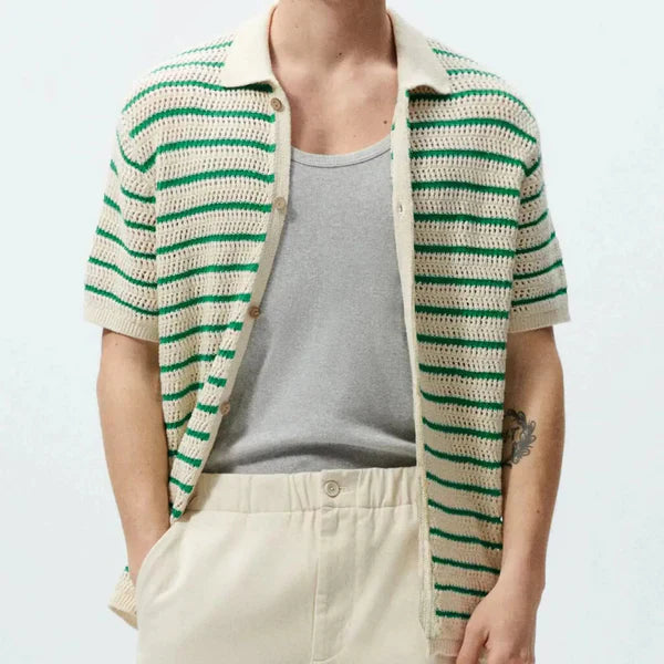 Marbella - Chemise boutonnée en tricot