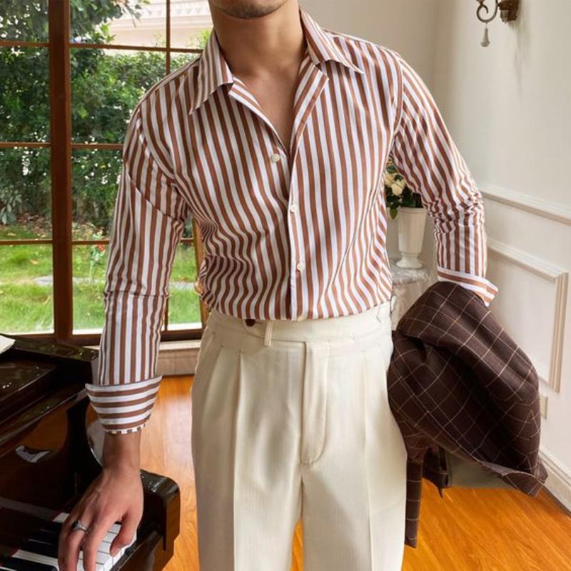 Chemise rayée pour hommes