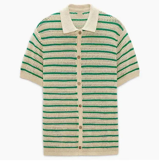 Marbella - Chemise boutonnée en tricot